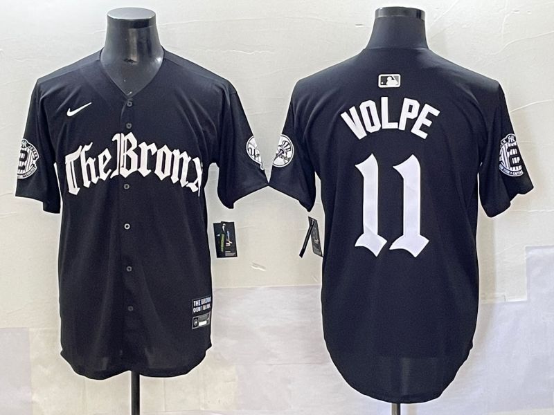 Men 2025 New York Yankees #11 Volpe Black Five generations Joint Name Nike MLB Jersey style 1->kansas city royals->MLB Jersey